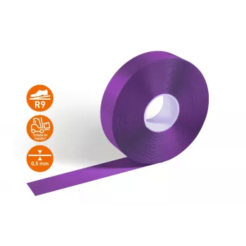 DURABLE DURALINE 50/05 Self-Adhesive Floor Marking Tape, PVC, Purple, 50 mm x 5 m 102112