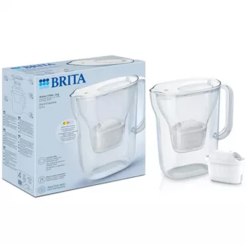 Cană filtrantă de apă Brita Style, 2,4 L, albă, cu filtru MAXTRA+ inclus