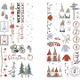 Folie transfer decorativă Rayher Nordic Winter, multicolor, 2 foi (31663000)