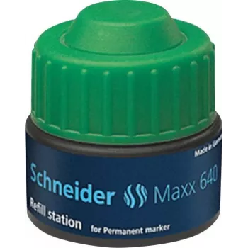 Cerneală de reumplere pentru marker Schneider Maxx 640, verde, 30 ml 164004