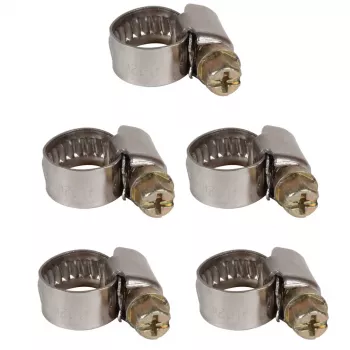 Set de coliere de furtun Einhell 8-12 mm, 5 bucăți, accesoriu compresor 4139670