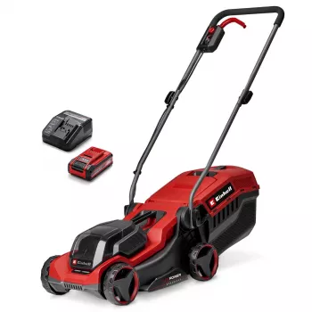 Mașină de tuns iarba cu acumulator Einhell GE-CM 18/30-1 Li BL 18V fără perii, lățime de tăiere 30 cm, cu acumulator 3Ah și încărcător
