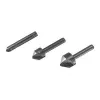 Set de adâncituri Wolfcraft 2504000, 3 piese, 6/12/16 mm, oțel pentru scule, coadă cilindrică