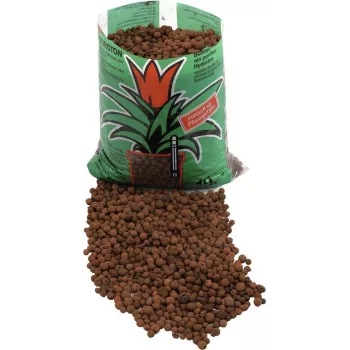 Bile de argilă expandată EUROPALMS, maro, 10 L, 8-16 mm – hidroponie și drenaj 83011005