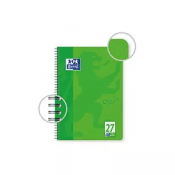Bloc de scris OXFORD Collegeblock TOUCH Lineatur 27 cu linii și margini duble DIN A4, 80 de file, 90 g/m², microperforat, perforat 4 găuri, certificat FSC, 1 bloc 400091924