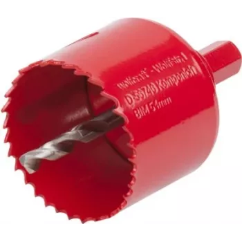 wolfcraft 5472000 Bi-Metal HSS Hole Saw 20 mm for Wood, Metal, Plastic, Drywall