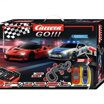 Set electric de curse cu mașinuțe cu fante Carrera GO!!! High Speed Pursuit