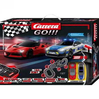 Set electric de curse cu mașinuțe cu fante Carrera GO!!! High Speed Pursuit