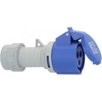 Cuplaj CEE Brennenstuhl 1081020020, 16 A, 3 pini, 230 V, IP44, albastru