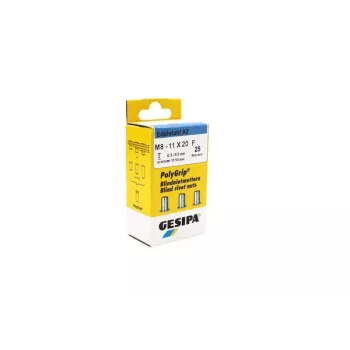 Piuliță oarbă pentru nituri GESIPA PolyGrip® M8 oțel inoxidabil A2, 11x20mm, 25 bucăți 1464837