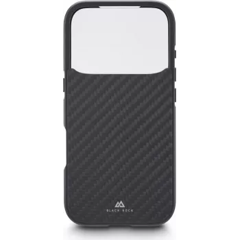 Husă cu sticlă 360° Black Rock pentru Apple iPhone 17 Pro, fibră de carbon 00080399