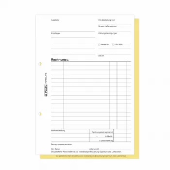 Herlitz Invoice Form Books A5 2-Part Carbonless, Pack of 4 300003799