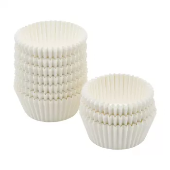 Forme de brioșe și cupcakes FACKELMANN 21615, hârtie de copt rezistentă la grăsime, albă, diametru 5,0 cm, 250 bucăți