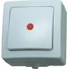 Întrerupător basculant dublu HEINRICH KOPP Paris, îngropat, 250 V AC, 10 A, alb polar, 566302004