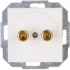 Bornă banană HEINRICH KOPP 4mm albă îngropată 16A 30V AC/DC 951629004