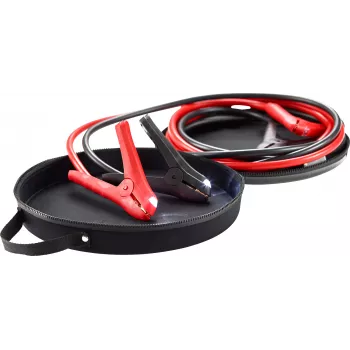 Cablu de pornire AEG aliaj cupru-aluminiu 3,5 m cleme iluminate cu circuit de protecție (10648)