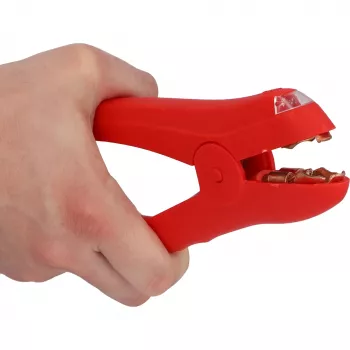 Cablu de pornire AEG aliaj cupru-aluminiu 3,5 m cleme iluminate cu circuit de protecție (10648)