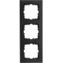 Ramă de acoperire KOPP HK07 PURE 3 module, negru mat 407050004