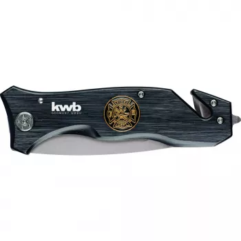 Cuțit de salvare kwb 014710 cu tăietor de centură și spărgător de geam