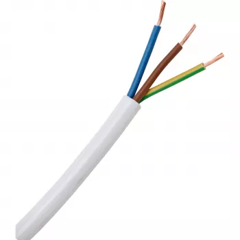Cablu flexibil din PVC HEINRICH KOPP H03VV-F 3G0,75 mm² alb, 25 m, 151625006
