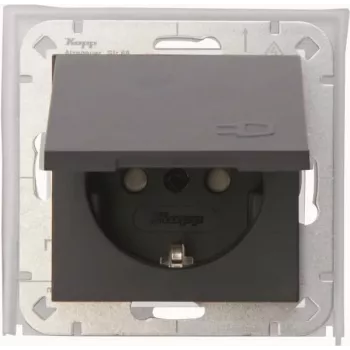 Inserție priză Schuko HEINRICH KOPP antracit, 954015008