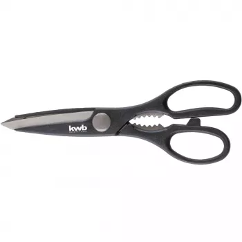 Foarfecă universală kwb 027195, 205 mm, oțel inoxidabil, negru/roșu