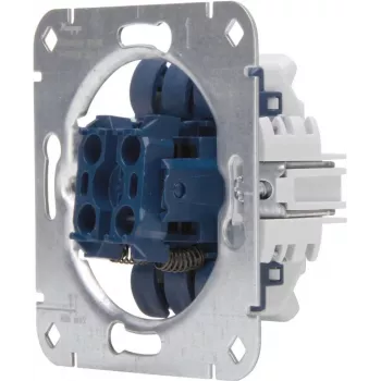 Inserție întrerupător îngropat pentru jaluzele/rulouri HEINRICH KOPP 507900009, 250V, 10AX, IP20, aluminiu