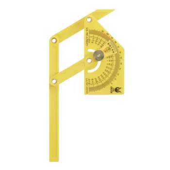 Raportor din plastic KWB 065800 cu șurub de blocare, 0-180°, lungime braț 200 mm