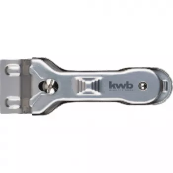 Racletă plată KWB 013810 cu lamă din oțel inoxidabil și mâner ergonomic din 2 componente