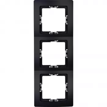 Ramă de acoperire PARIS 3 module Heinrich Kopp, negru mat (308650062)