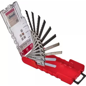 Set lame pentru ferăstrău pendular kwb 109180, 10 piese, coadă T, lemn/metal/plastic