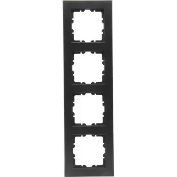 Ramă de acoperire HK07 4 module Heinrich Kopp, negru mat 402850003