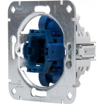 HEINRICH KOPP 508400005 Inserție întrerupător cu buton pentru montaj îngropat, contact comutator, 250V, 10AX, IP20, aluminiu