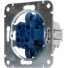 HEINRICH KOPP 508000003 Inserție priză cu buton de serie pentru montaj îngropat, 250V, 10AX, IP20, aluminiu