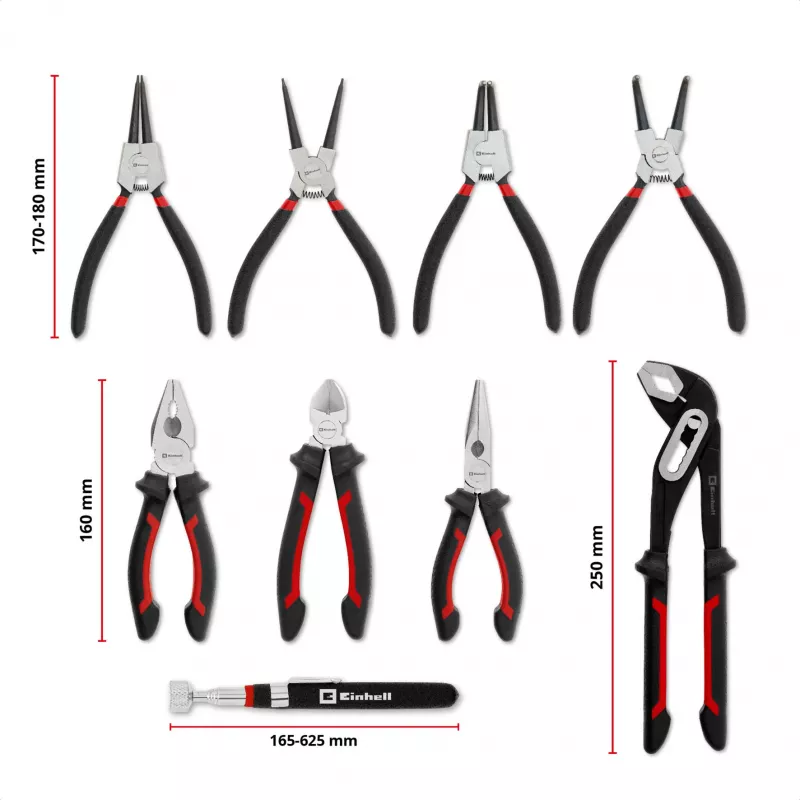 Set de 9 clești Einhell Tool Pad pentru E-Case S-F (370522)
