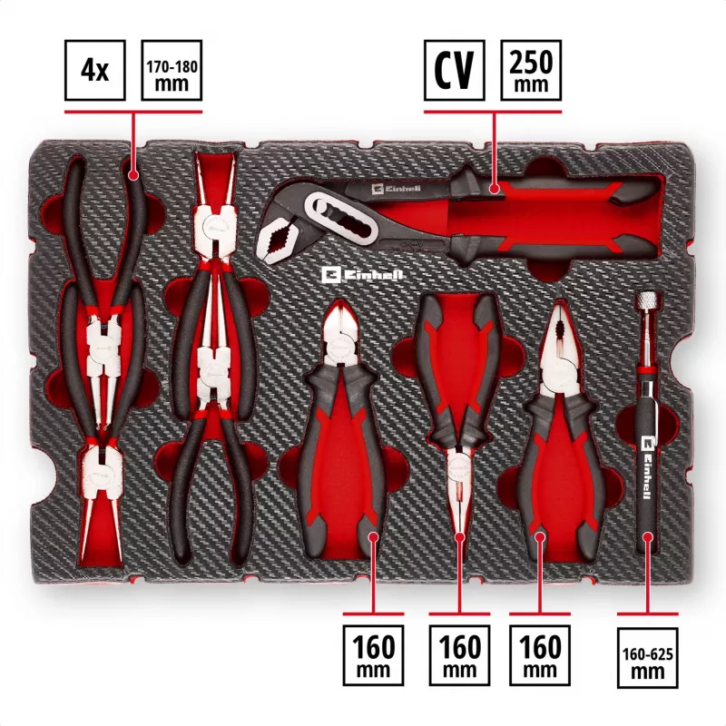 Set de 9 clești Einhell Tool Pad pentru E-Case S-F (370522)
