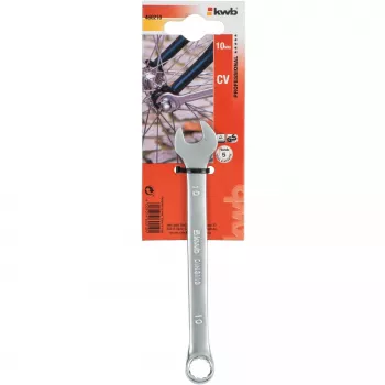 Cheie combinată kwb 460210 10 mm, oțel crom-vanadiu, cromat mat, DIN 3113