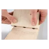 Dibluri rotunde canelate din lemn kwb, 10 x 40 mm, 4 bucăți, lemn natural 530210