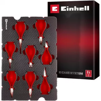 Einhell 370523 E-Case Tool Insert – 8-Piece Precision Pliers Set for E-Case S-F