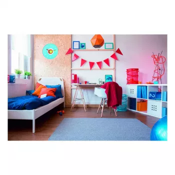 Ceas de perete de design TFA Dostmann 60.3015.06, albastru deschis