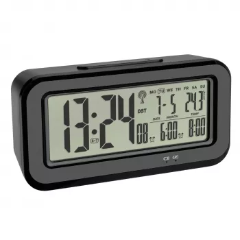 Ceas deșteptător digital TFA Dostmann BOXX, negru 60.2554.01