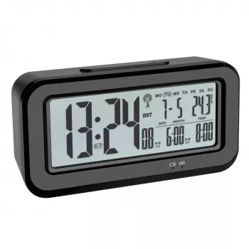 Ceas deșteptător digital TFA Dostmann BOXX, negru 60.2554.01