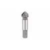Burghiu de alezat HSS KWB 704840 16 mm, 90°, 3 tăișuri, coadă cilindrică