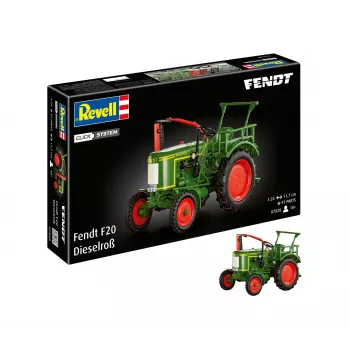 Set de model Revell Fendt F20 Dieselroß Traktor Click System 1:24 078289090