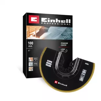 Lamă de ferăstrău de imersie Einhell 708059 BIM-TI 100 mm bimetal pentru scule multifuncționale oscilante, 1 bucată