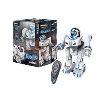 Robot RC Revell Control T-Giant - 2,4 GHz, aruncător de discuri din spumă, efecte LED, alb/gri/portocaliu 24700