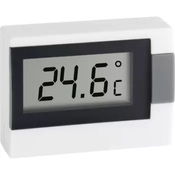 Mini termometru TFA DOSTMANN, dublă scală, -30 până la +50 °C, alb 30.2017.02