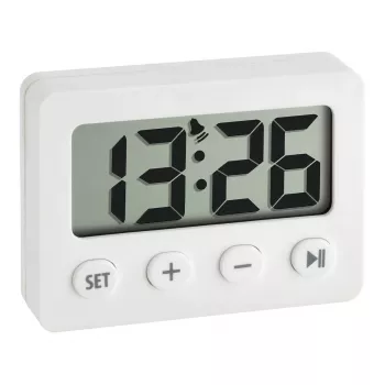 Ceas deșteptător digital TFA Dostmann 60.2014.02 cu timer și cronometru, negru