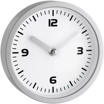 Ceas de perete rotund cu cuarț TFA Dostmann 60.3012 argintiu