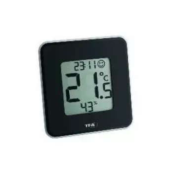 Termo-higrometru digital TFA Dostmann 30.5021.01 Style negru (30.010.425)